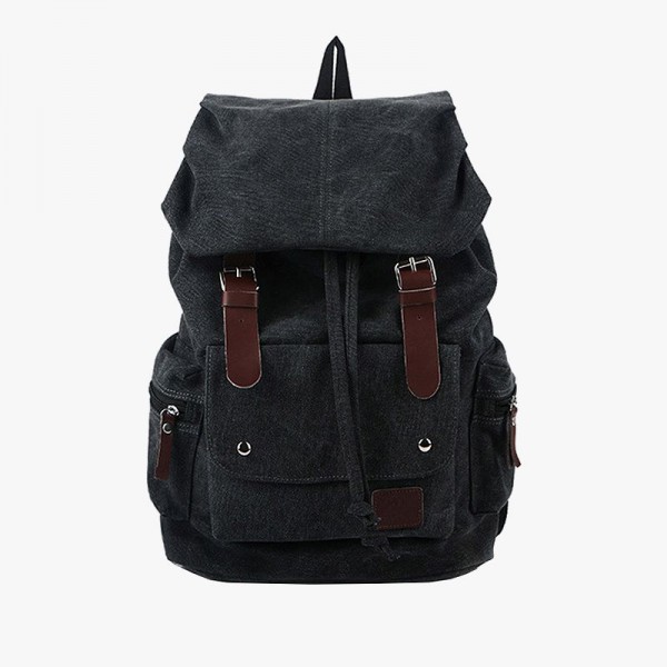 Patchwork Vintage Canvas Shoulder Backpack