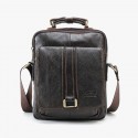 Cowhide Vintage Messenger Bag For Men