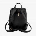 Floral School Leather Backpack