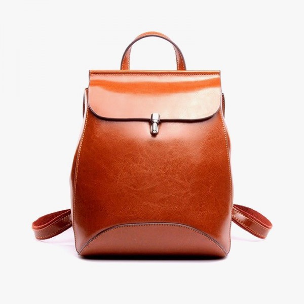 Oil Wax Vintage Leather Backpack