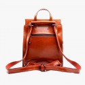 Oil Wax Vintage Leather Backpack