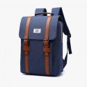 Vintage Preppy Schoolbag Canvas Backpack