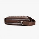 Double Zipper Trunk Leather Handbag Designer Model