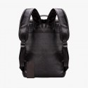 Large Capacity Cool Black Leather Backpack