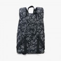 Fashionable Black Floral School Backpack