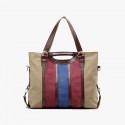 High Quality Patchwork Canvas Handbag Women