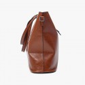 Oil Wax Leather Shoulder Bag